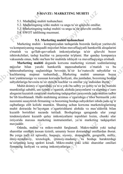 marketing muhiti — DOCX