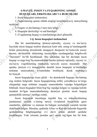 inson huquqlari — DOCX