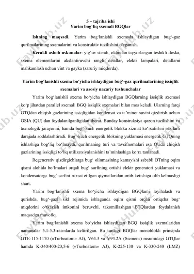 bug' gaz qurilmalari — DOCX