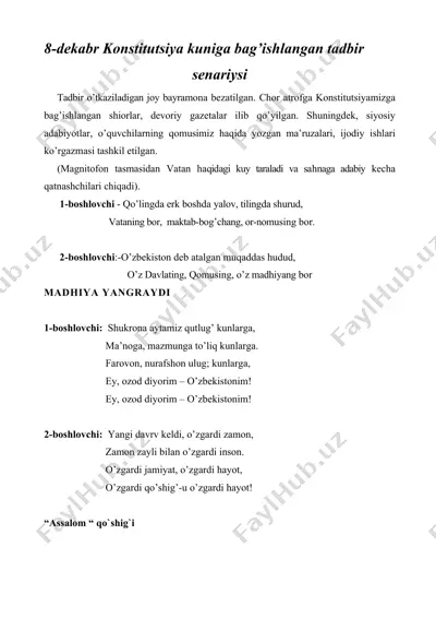 konstitutsiya bayramiga baxtli tadbir — DOC