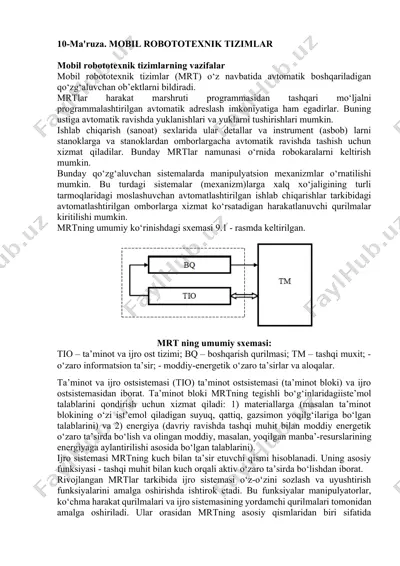 mobil robototexnik tizimlar — DOCX