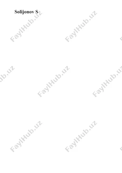 bozor iqtisodiyoti davrida tavakkalchilik va uning vujudga kelishi — DOCX