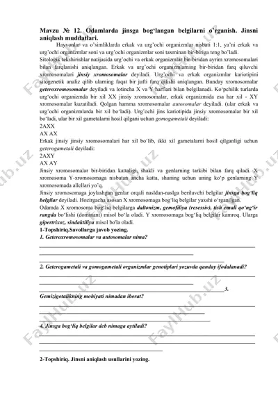 jinsga bog‘langan belgilar — DOCX