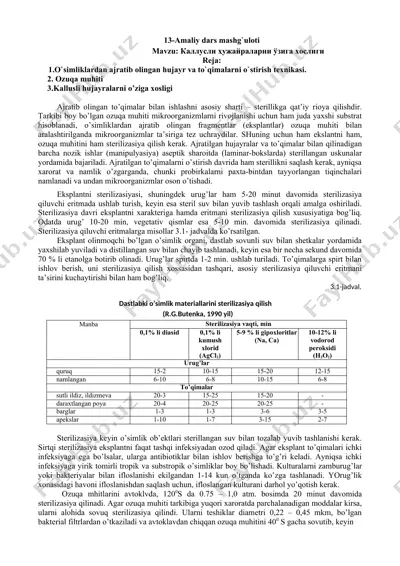 kallusli hujayralarni o’ziga xosligi — DOCX