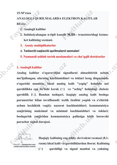 analogli kalitlar — DOCX