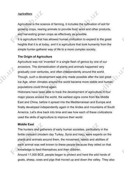 agriculture — DOCX