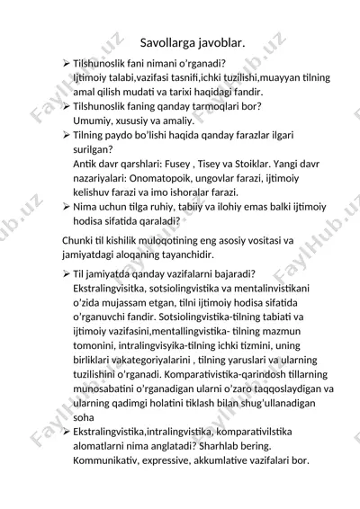 tilshunoslik — DOCX
