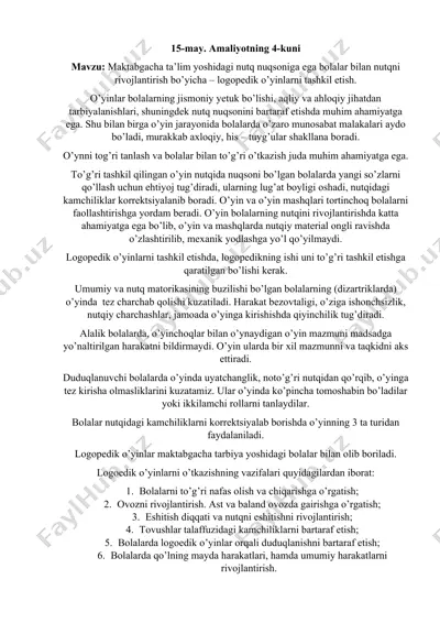 logopedik o’yinlar — DOCX