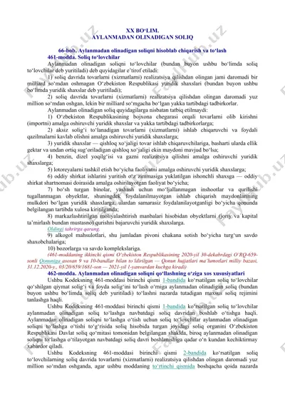 aylanmadan olinadigan soliqni hisoblab chiqarish va to‘lash — DOC