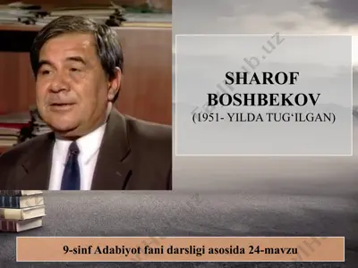sharof boshbekov 9 -sinf — PPTX