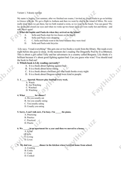 summer vacation in greece — DOCX