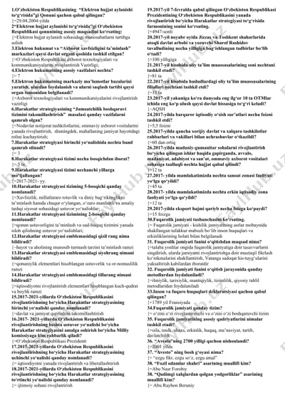 elektron hukumatning harakatlar strategiyasi — DOCX