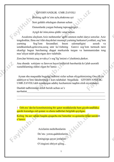 giyohvandlik-umr zavoli — DOCX