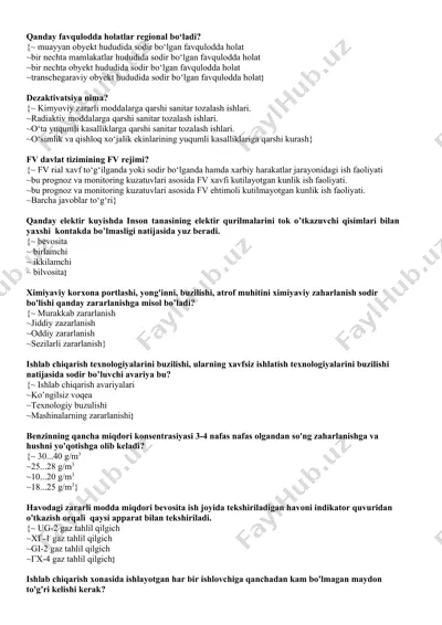 holatlar regional bо‘ladi va dezaktivatsiya, fv davlat tizimining fv rejimi — DOCX