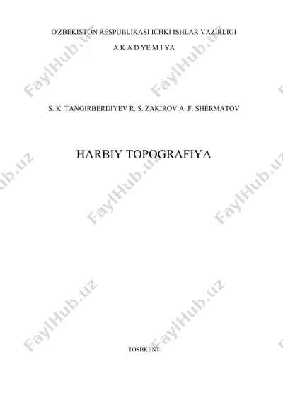 harbiy topografiya: o'quv qo'llanmasi — DOC