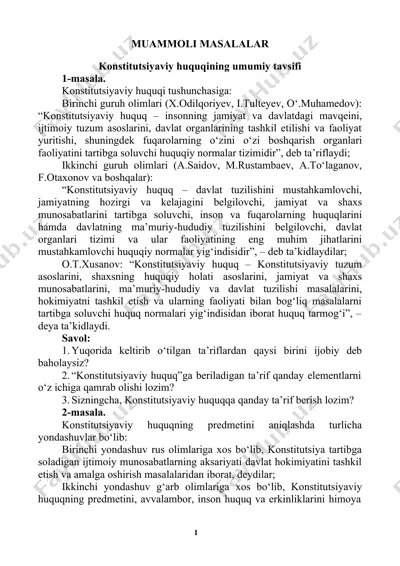 konstitutsiyaviy huquq — DOCX