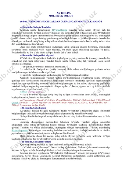 mol-mulk solig‘i — DOC