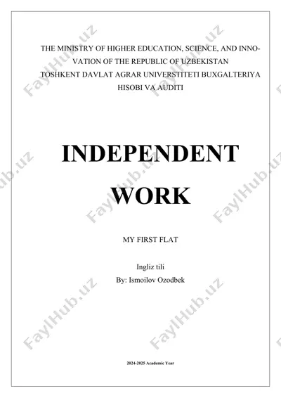 my first flat — DOCX