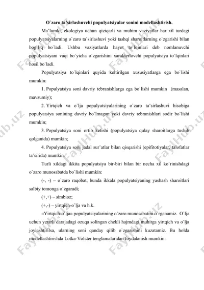 populyatsiya ta'siri modeli — DOCX