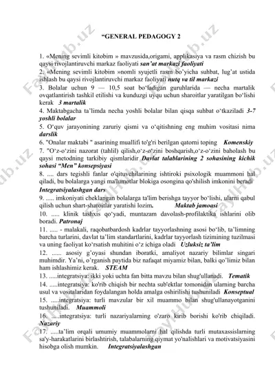 general pedagogy 2 — DOCX