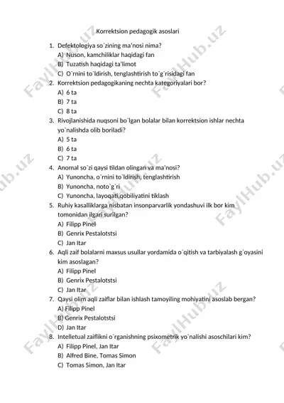 korrektsion pedagogik asoslari — DOCX