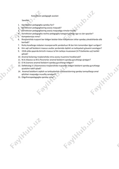 korrektsion pedagogik asoslari — DOCX