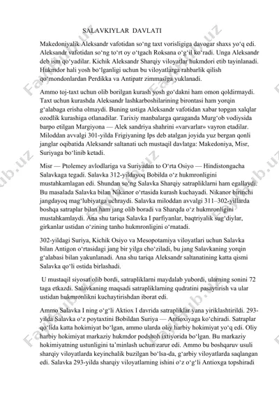 salavkiylar davlati — DOCX