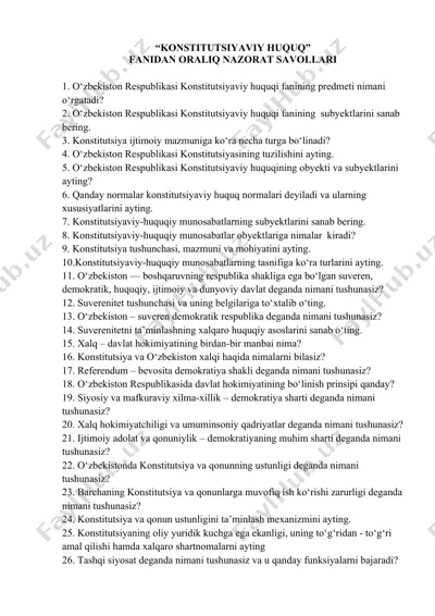 "konstitutsiyaviy huquq" — DOCX