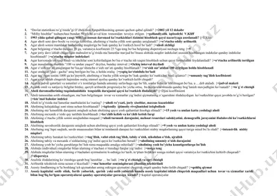 davlat statistikasi to’g’risida o’zbekiston respublikasining qonuni — DOCX