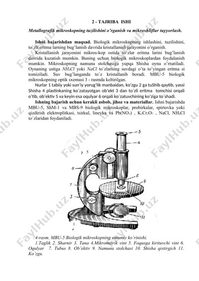 metallografik mikroskop — DOCX