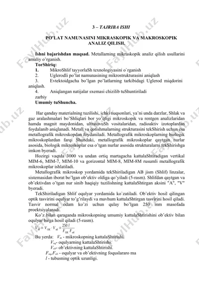 metallografik mikroskop — DOCX