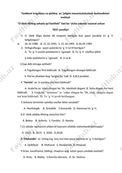 sohaviy terminlar — DOCX