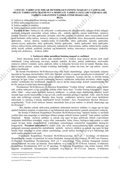 tarbiyaviy ishlar metodikasi — DOCX