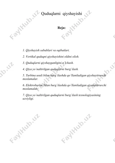 quduqlаrni qiyshаyishi — DOC