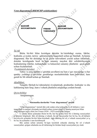venn diagrammasi — DOCX