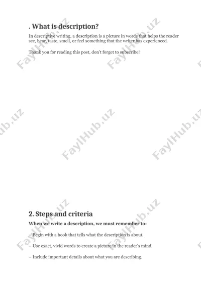 description writing guide — DOCX