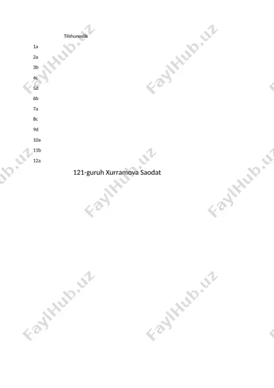 tilshunoslik — DOCX