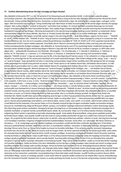 abu abdulloh al-xorazmiyning ilmlar kalitlari ("mafotih al-ulum") — DOCX