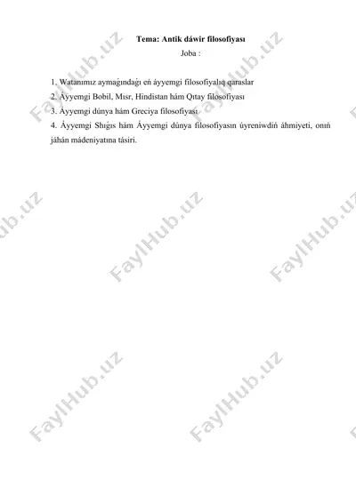 avesto haqida filosofiyalıq jazba — DOCX