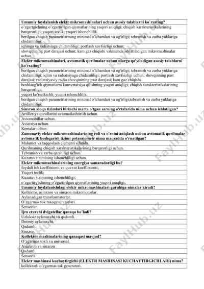 zamonaviy elektr mikromashinalari — DOCX