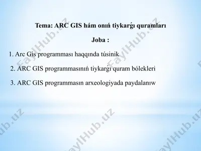 arc gis — PPTX