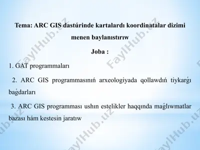 arc gis — PPTX