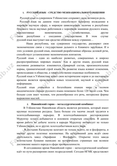 русский язык – средство межнационального общения — DOCX