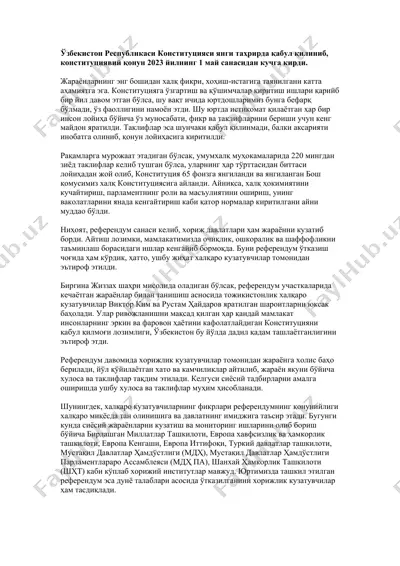 konstitutsiya va uning yangi tahriri — DOCX