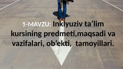 inklyuziv ta’lim — PPTX