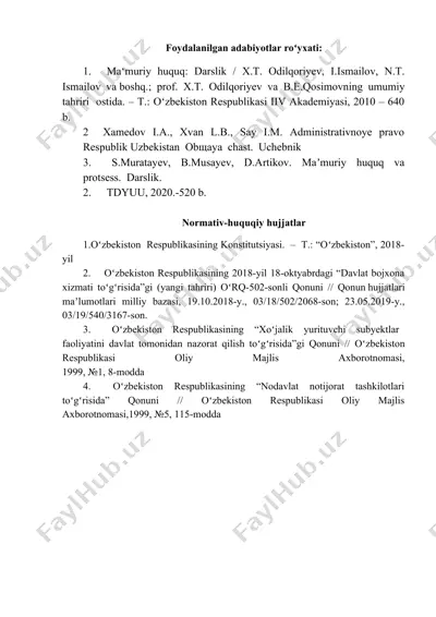 maʻmuriy huquq — DOCX