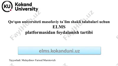 elms platformasi — PPTX