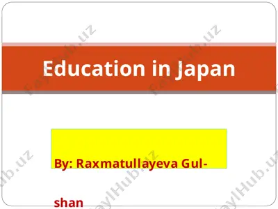education in japan — PPTX