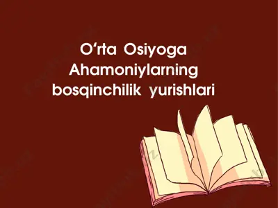 ahamoniylar tarixi — PPTX