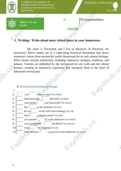 english language — DOCX